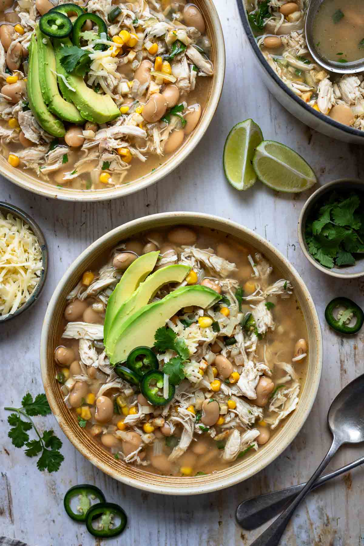 Weißes Chili con Carne Rezept mit Hähnchenfleisch
