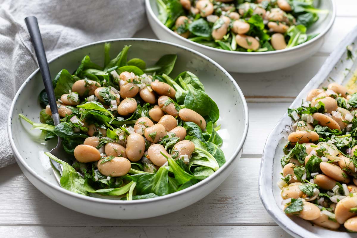 Einfacher Bohnensalat mit Kräutern Rezept