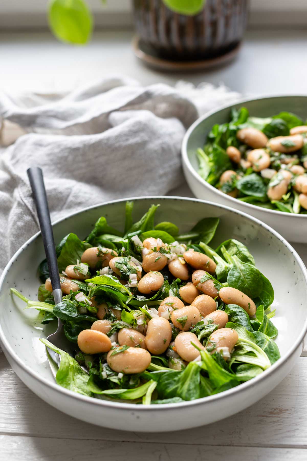 Bohnensalat mit Kräutern