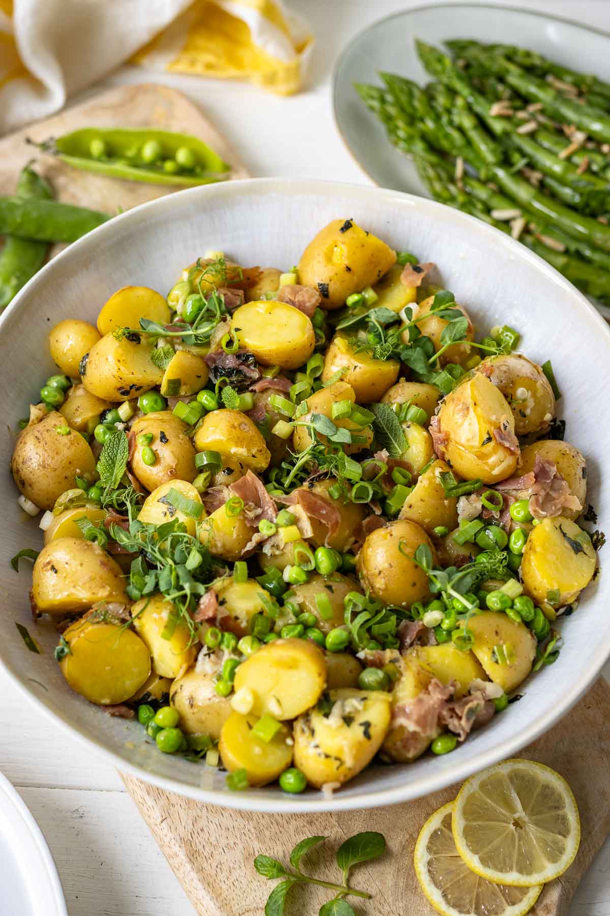 Kartoffelsalat mit Erbsen Rezept