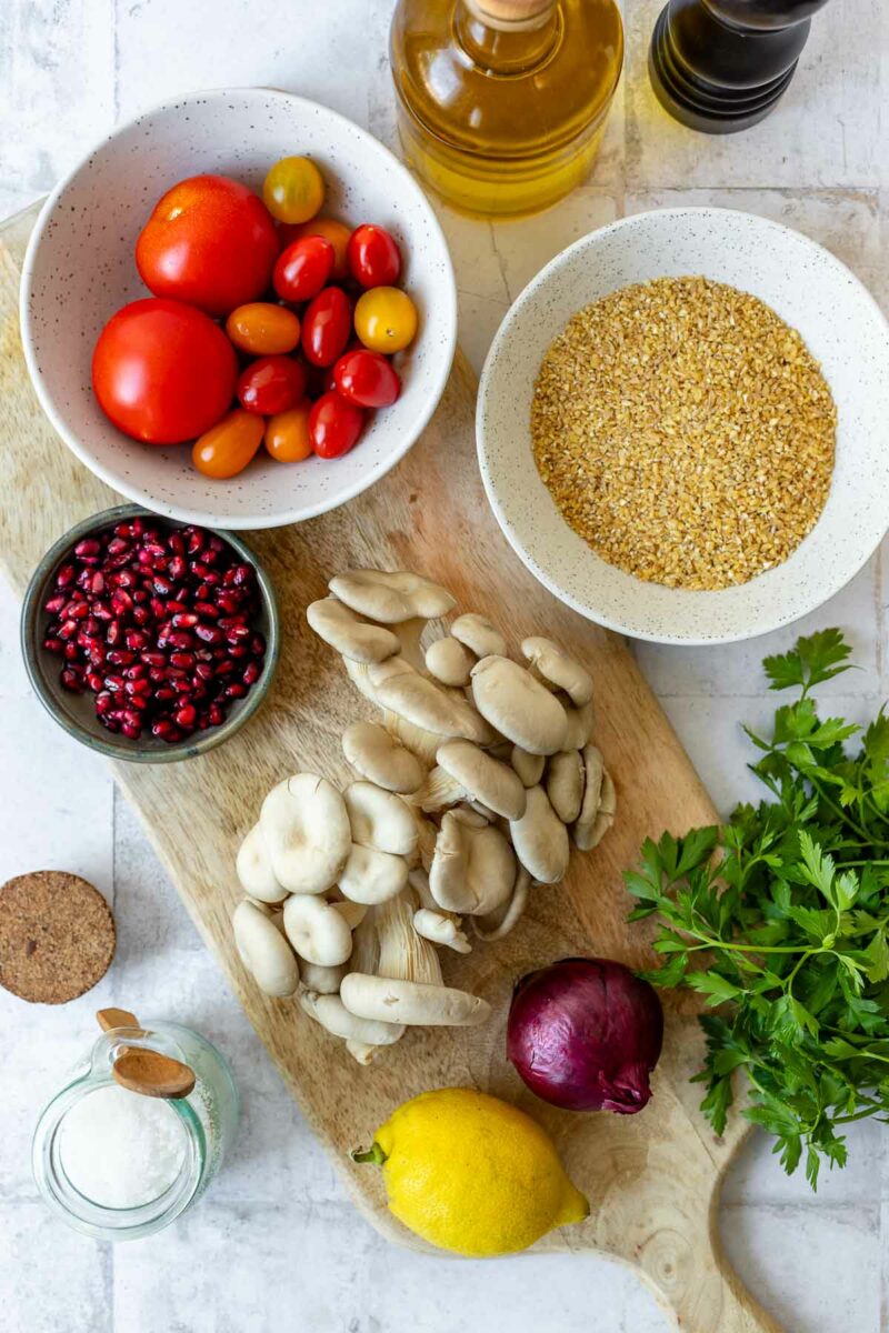 Zutaten für Tabouleh mit Pilze Rezept