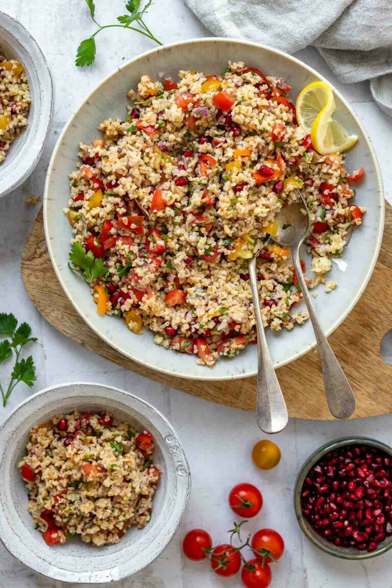 Pilz-Tabouleh Rezept mit-Granatapfel