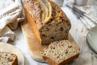 Bananenbrot Rezept mit Dinkelmehl und wenig Zucker