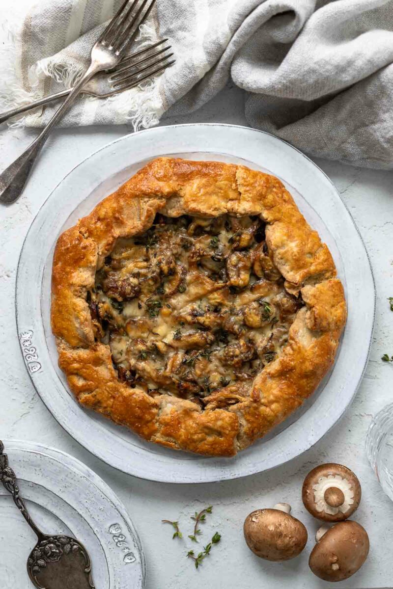 Galette mit Pilzen (Pilz-Tarte Rezept)