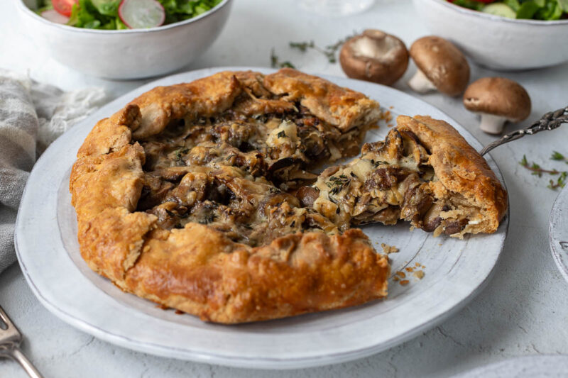 Galette mit Pilzen (Pilz-Tarte Rezept)