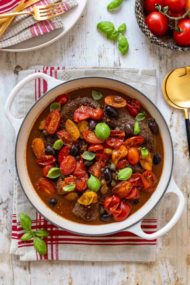 Carne alla Pizzaiola (Italienische Rindersteaks Rezept)