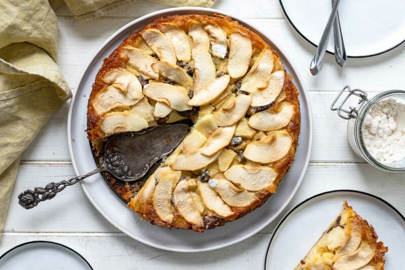 Florentiner Apfelkuchen Rezept (Torta di Mele -klassischer italienischer Apfelkuchen)