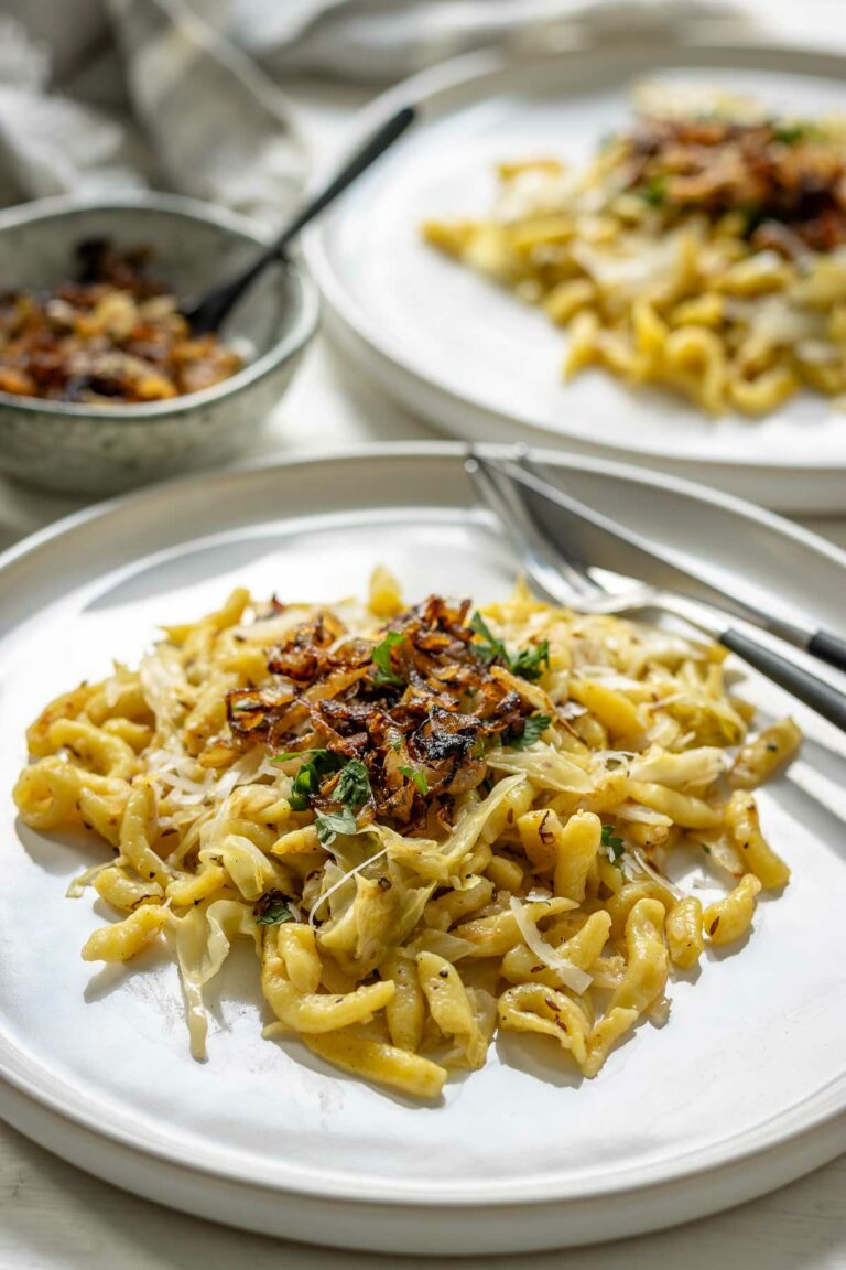 Spätzlepfanne Rezept mit Spitzkohl