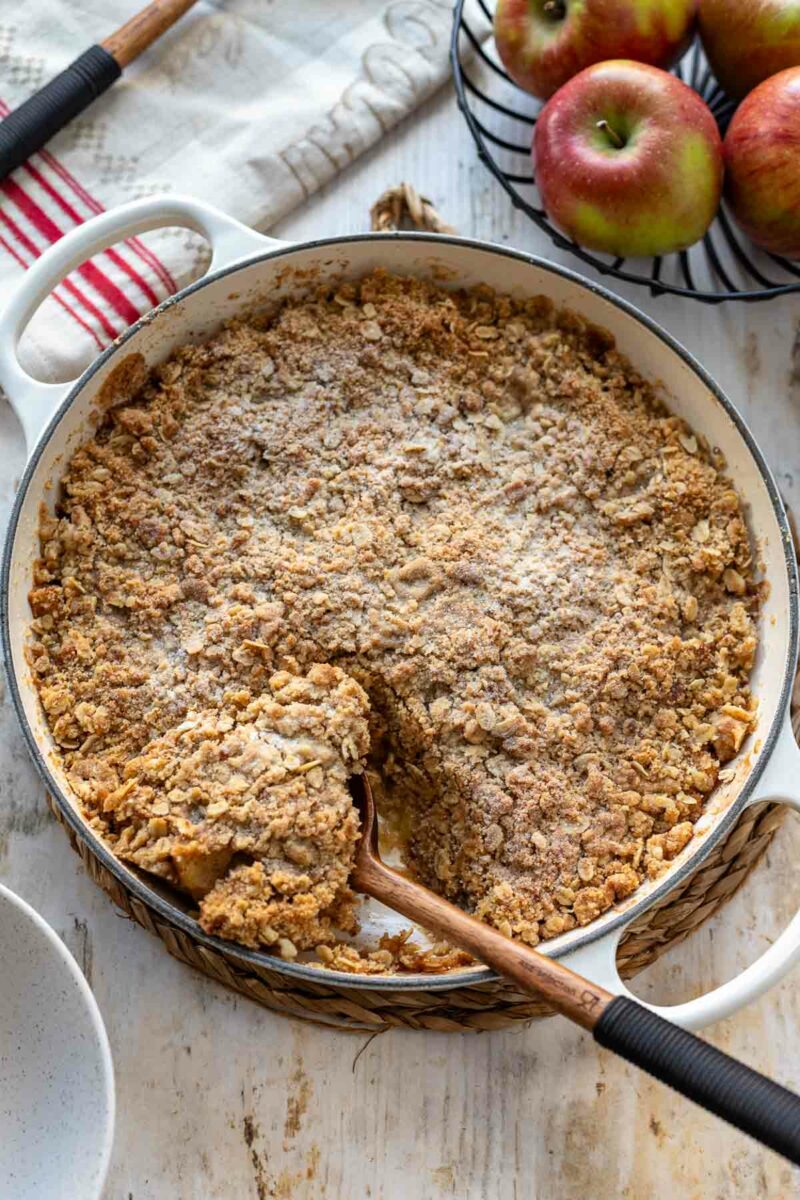 Einfacher Apfel-Crumble Rezept