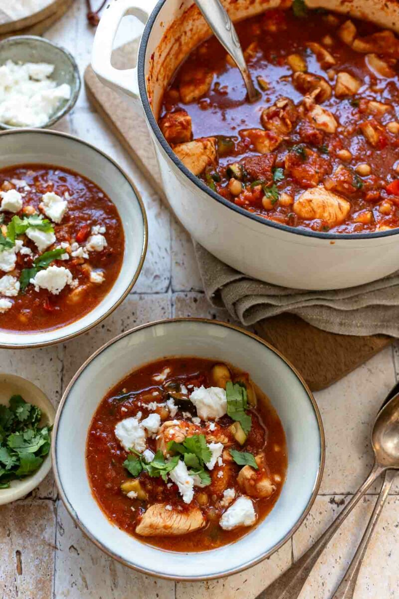 Hähnchen Chili griechische Art