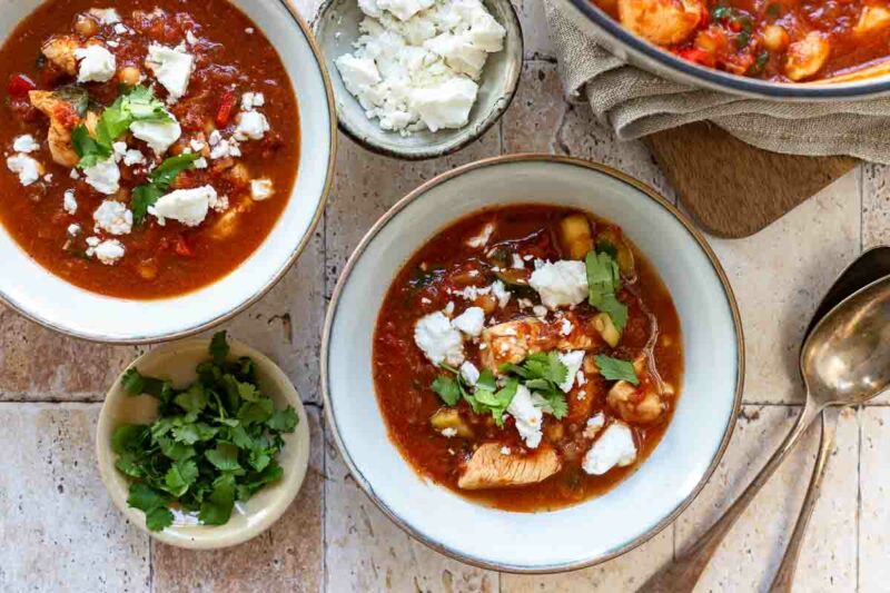 Hähnchen Chili griechische Art