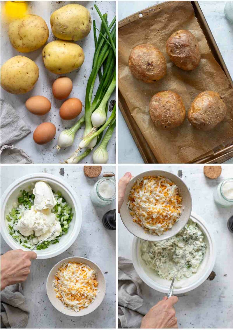 Ofenkartoffeln vorbereiten