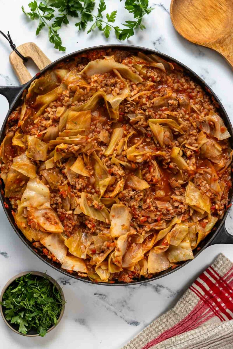 Kohlrouladen-Eintopf Rezept für Faule ohne Wickeln / ohne Rollen