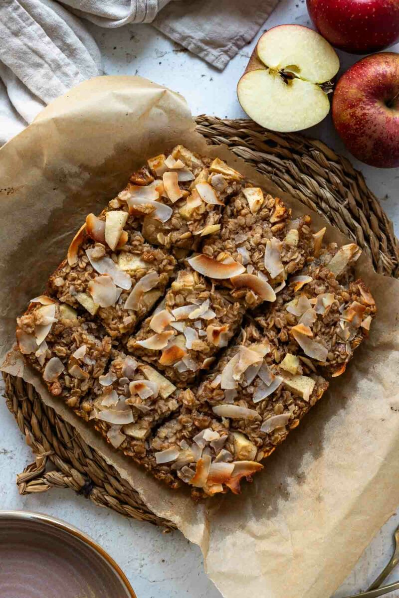 Baked Oats Rezept mit Apfel (Gebackene Haferflocken)