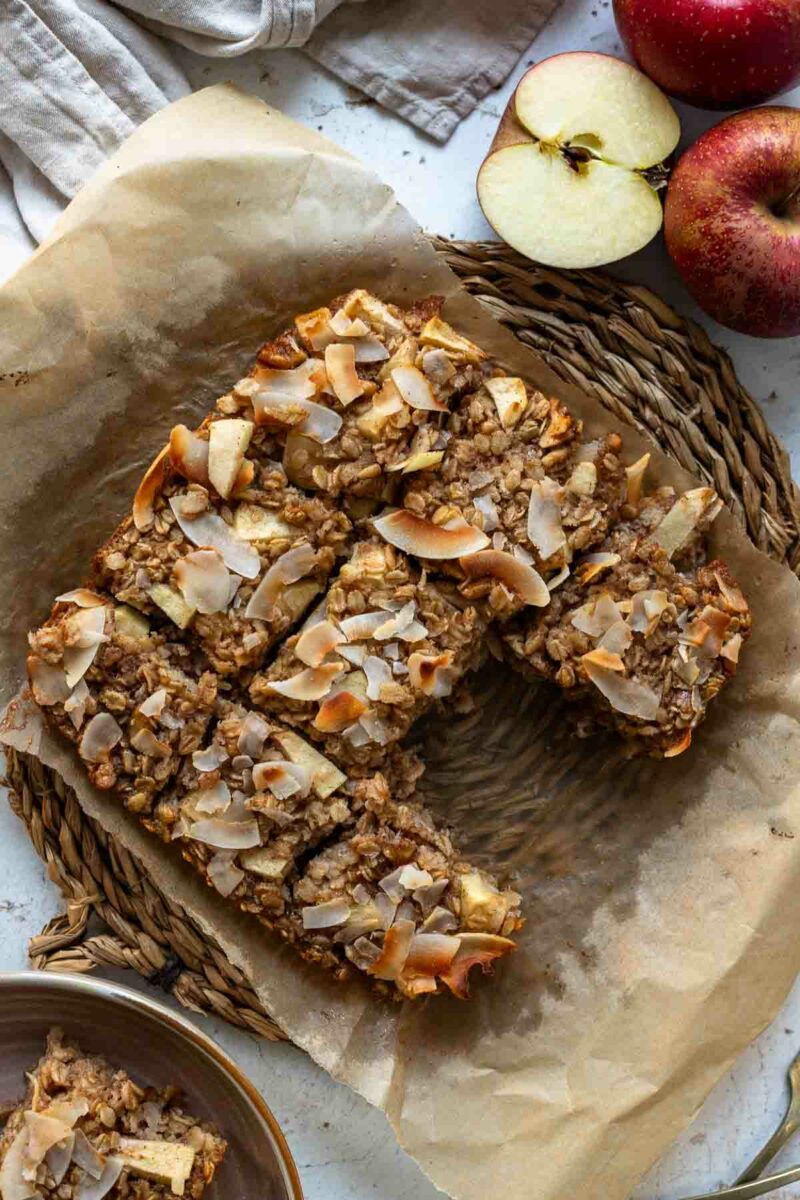Baked Oats Rezept mit Apfel (Gebackene Haferflocken)