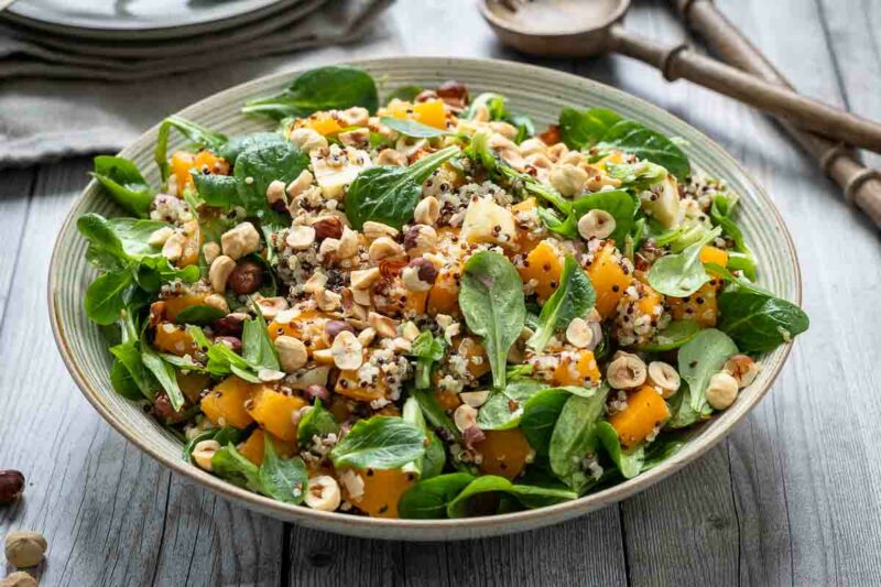 Steckrüben Salat mit Quinoa