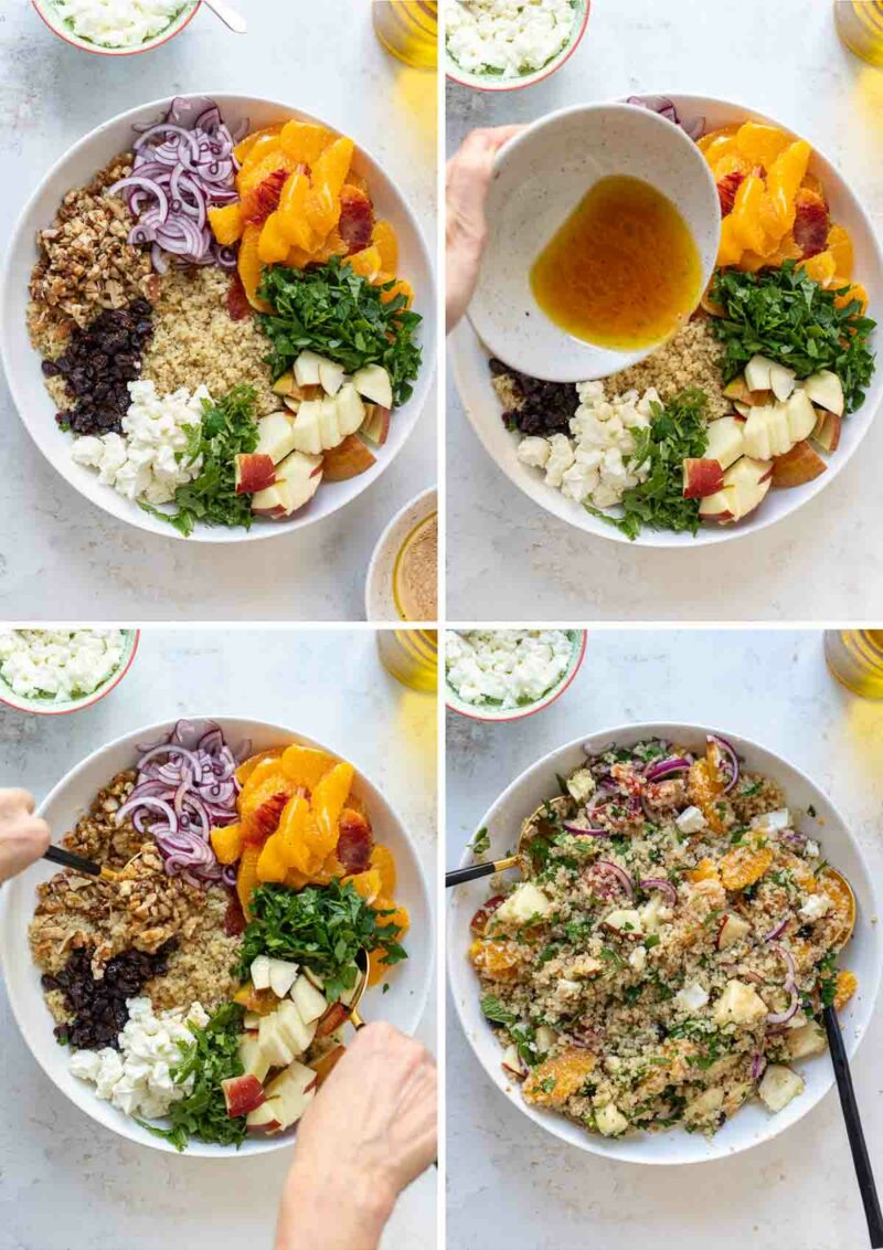 Salat mit Quinoa und Früchten - so einfach gehts!