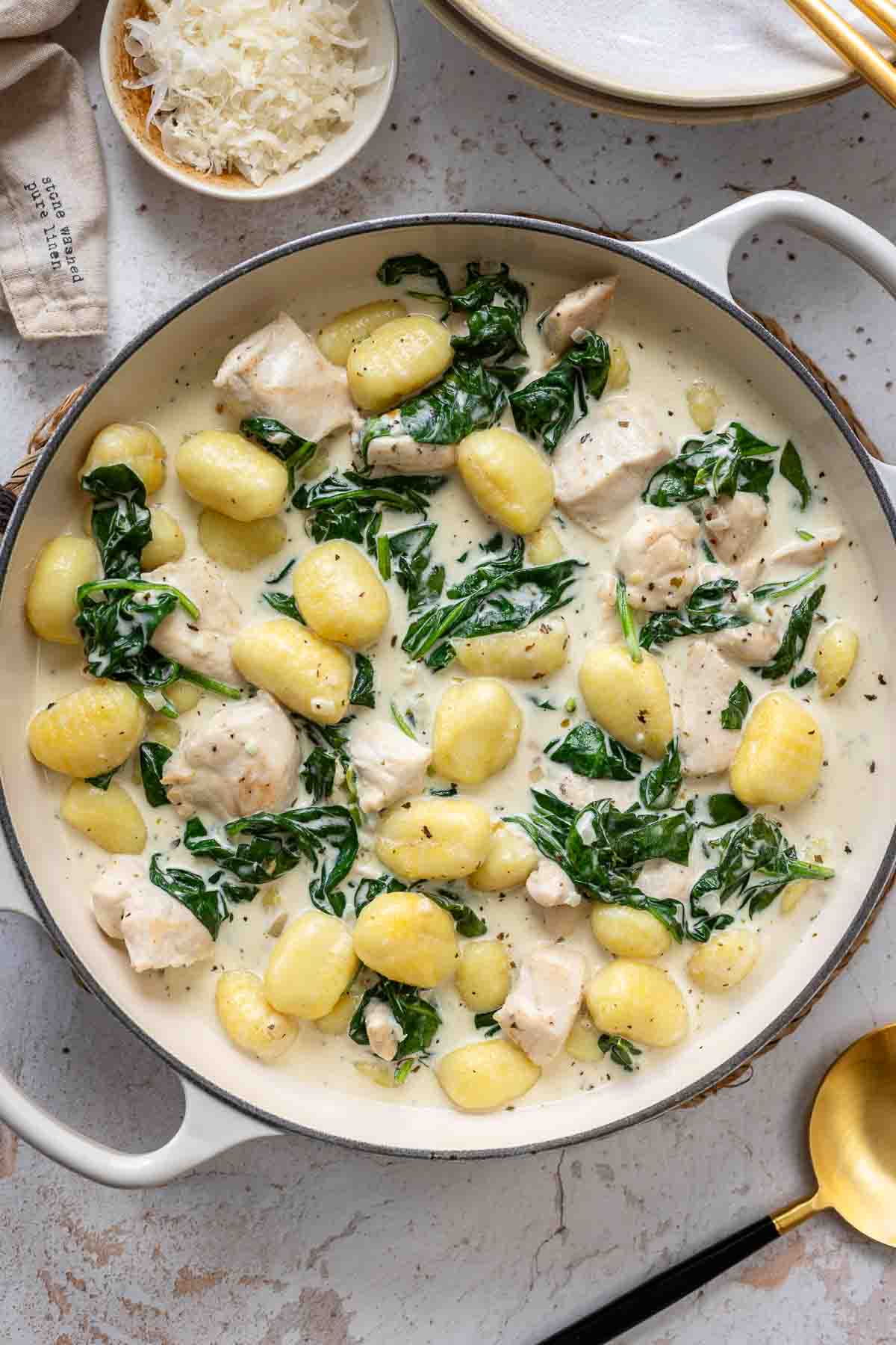 Gnocchi mit Hähnchen - schnelles Rezept