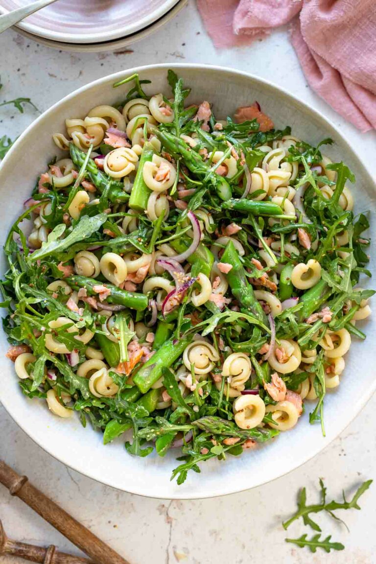 Salmon Asparagus Pasta Salad