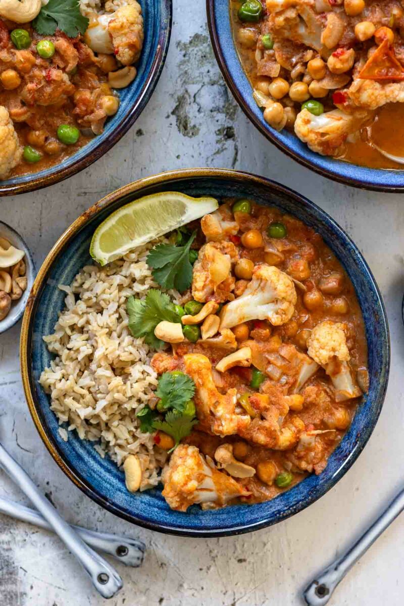 Blumenkohl-Kichererbsen-Curry Rezept