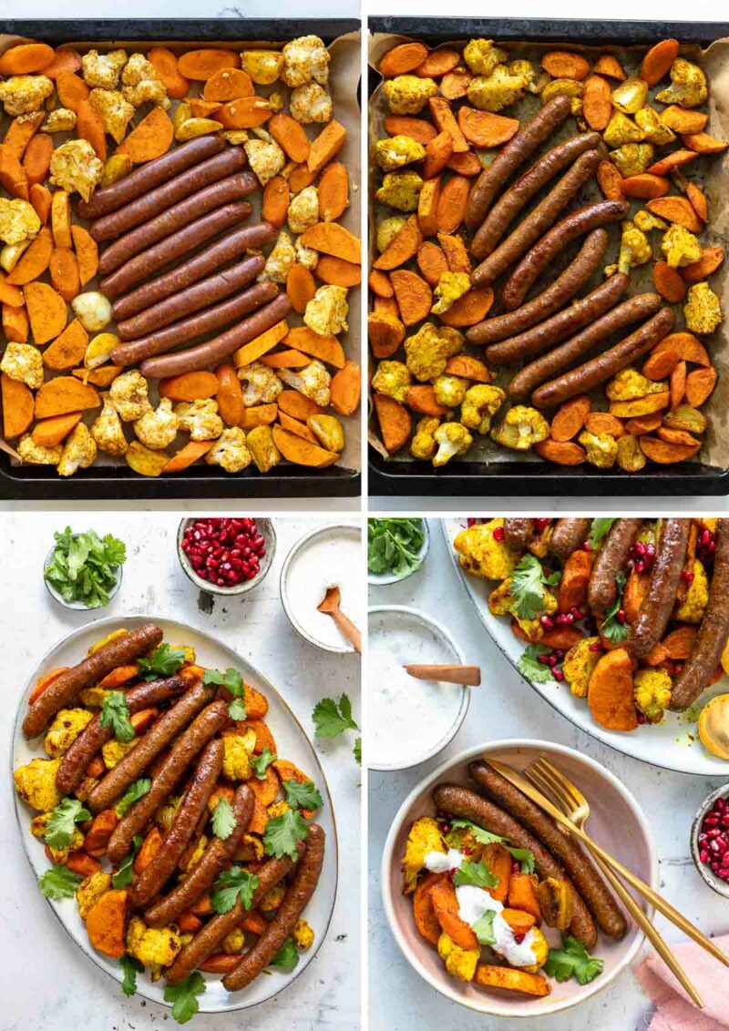 Zubereitung für Ofengemüse mit Merguez
