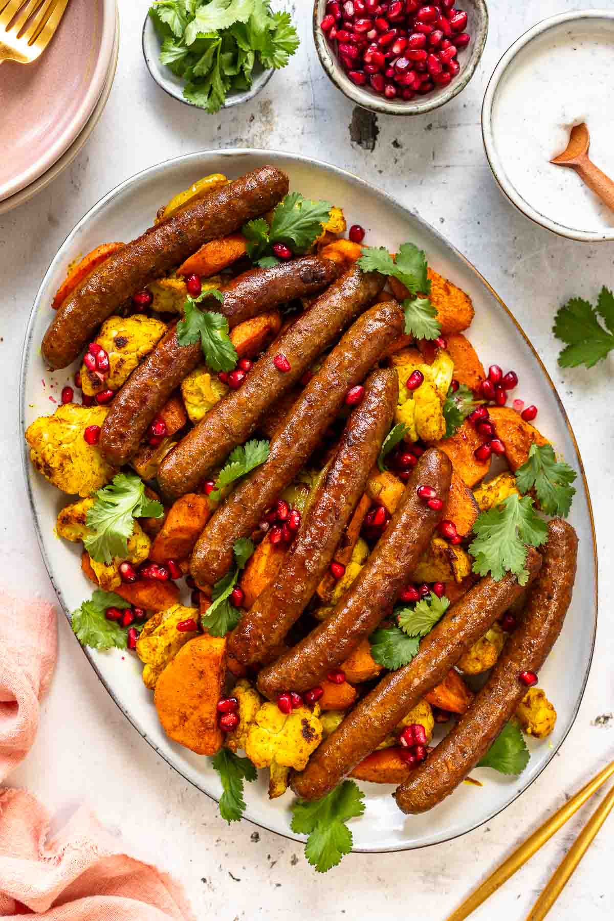 Ofengemüse mit Merguez Rezept