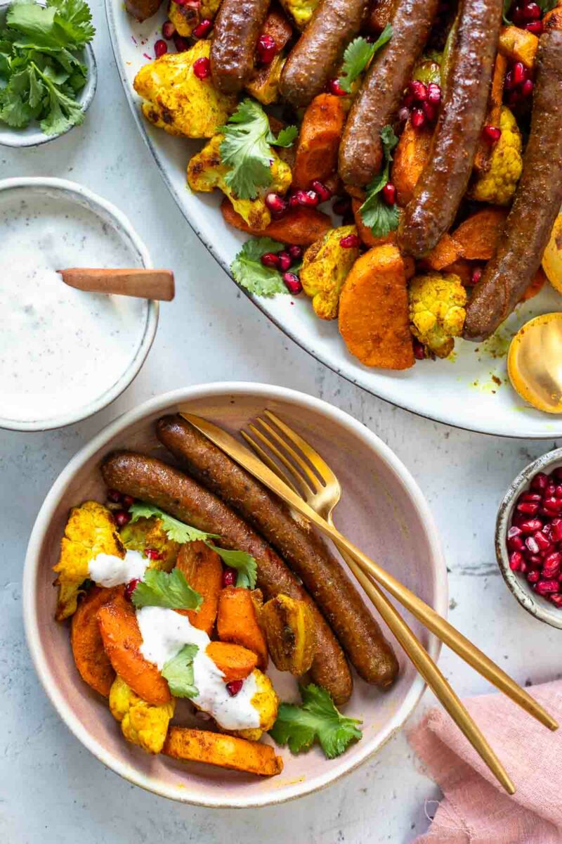 Ofengemüse mit Merguez Rezept