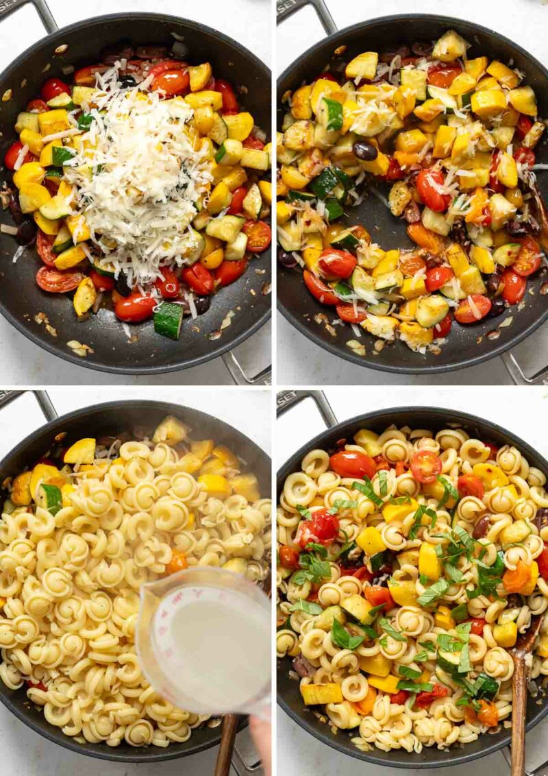 Zubereitung Pasta mit Zucchini